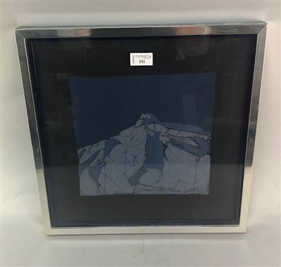 Lot 151 - WINTER MOUNTAIN, A MIXED MEDIA BY RON GERLACH