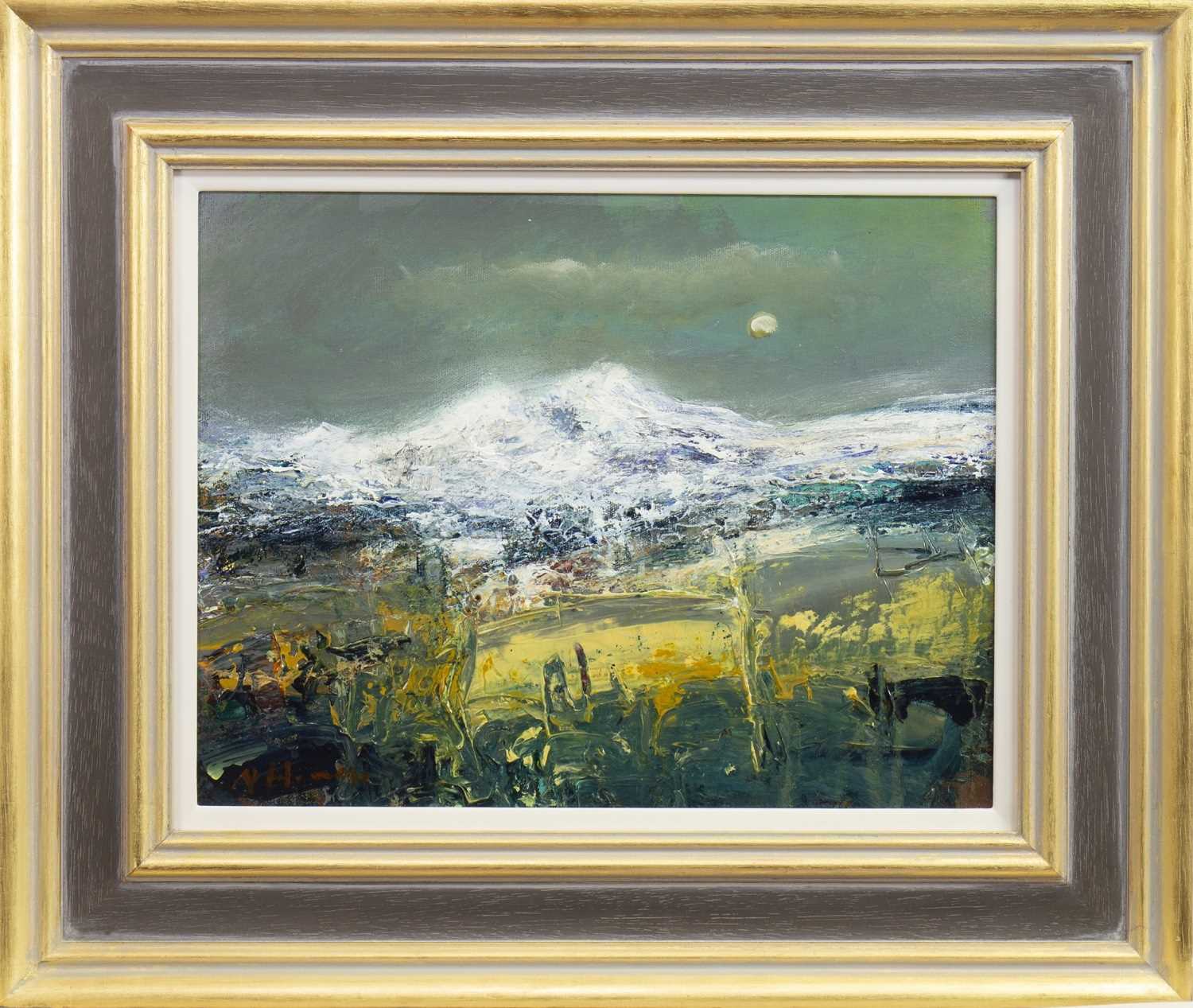 Lot 103 - ROAD TO THE HIGHLANDS, AN OIL BY NAEL HANNA