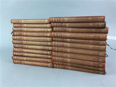 Lot 71 - A LOT OF TWENTY TWO VOLUMES OF THE WORKS OF SCOTT