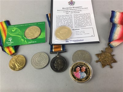 Lot 67 - A LOT OF WATCHES, JEWELLERY, COINS, MEDALS AND FLAT WARE