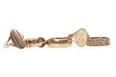 Lot 148 - FIVE GOLD RINGS