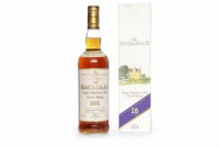 Lot 1121 - MACALLAN 1978 AGED 18 YEARS Active....