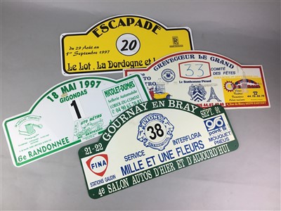 Lot 169 - A COLLECTION OF FRENCH MOTORING SIGNS