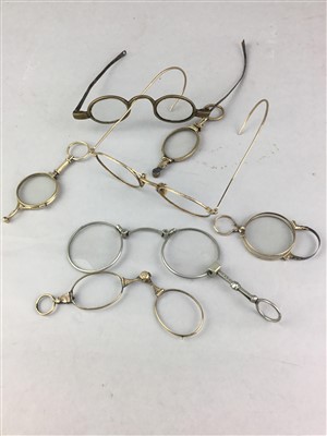 Lot 179 - A COLLECTION OF VICTORIAN AND LATER LORGNETTES AND SPECTACLES