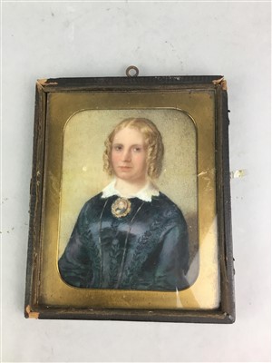 Lot 181 - A LATE 19TH CENTURY PORTRAIT MINIATURE OF A FEMALE AND ANOTHER