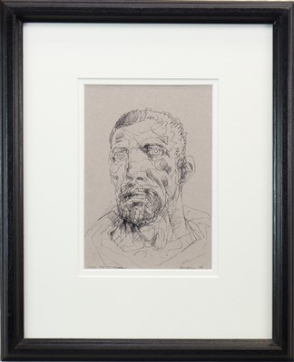 Lot 635 - STUDY FOR ST ANDREW'S III, AN INK BY PETER HOWSON