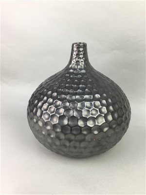 Lot 129 - AN ART POTTERY VASE AND TWO OTHER ITEMS OF ART POTTERY