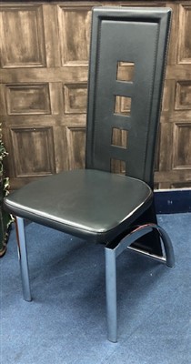 Lot 117 - A SET OF SIX BRUNO STEINHOFF DINING CHAIRS