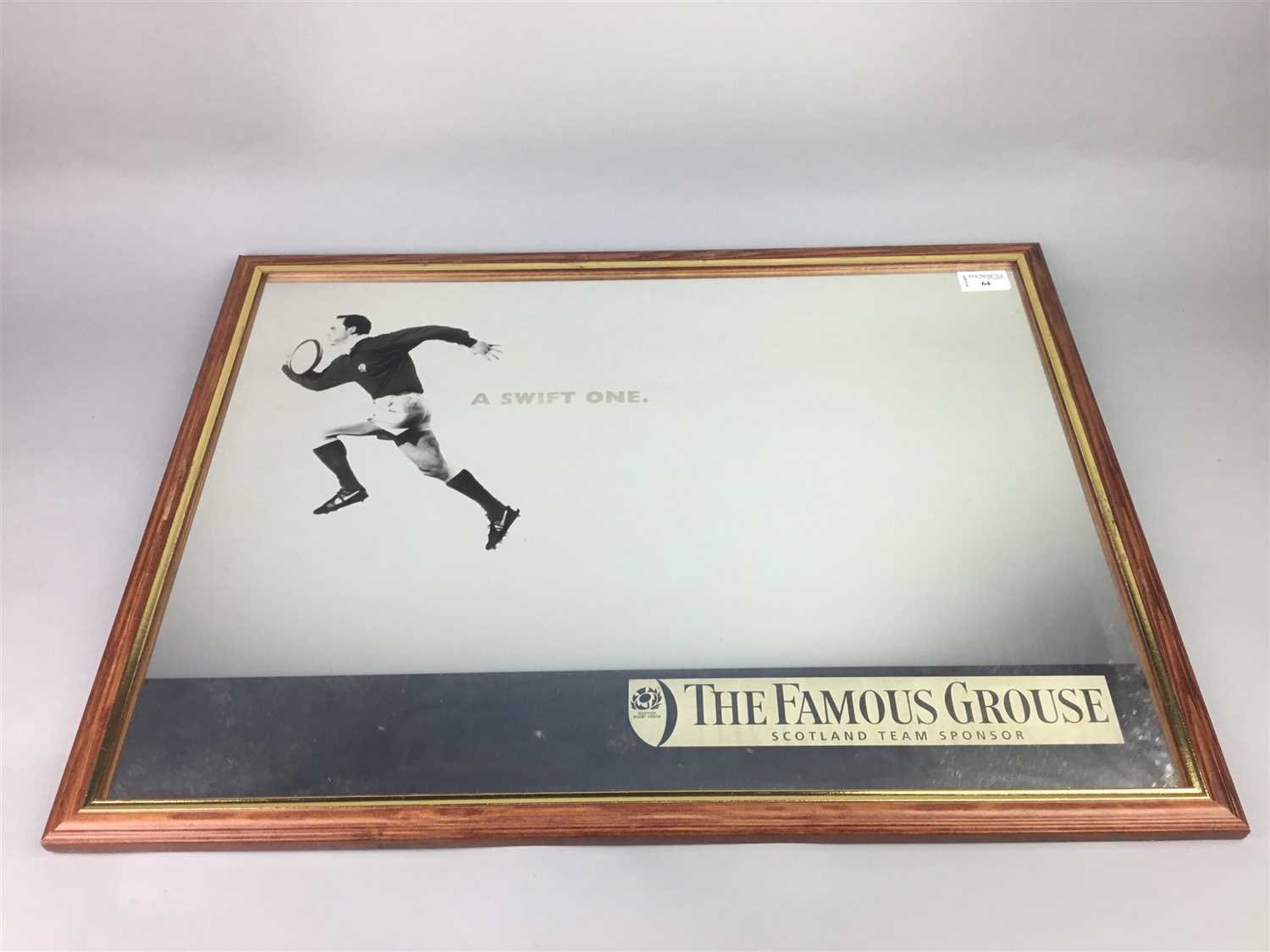 Lot 64 - THE FAMOUS GROUSE ADVERTISING MIRROR