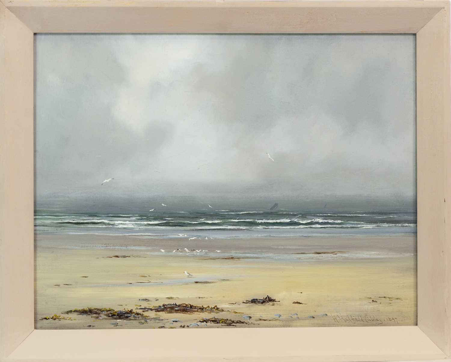 Lot 514 - A GREY MORNING, AN OIL BY HENRY HADFIELD CUBLEY