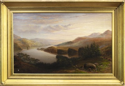 Lot 683 - LOCH TROOL, WIGTOWNSHIRE, AN OIL BY THEOPHILUS BUCKLEY HYSLOP