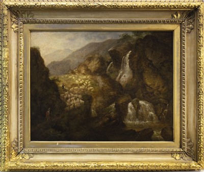 Lot 688 - WEST GLENALMOND, AN OIL BY WILLIAM SMEALL