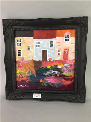 Lot 110 - A CONTEMPORARY OIL PAINTING BY JACK ROBOTHAM AND A PRINT