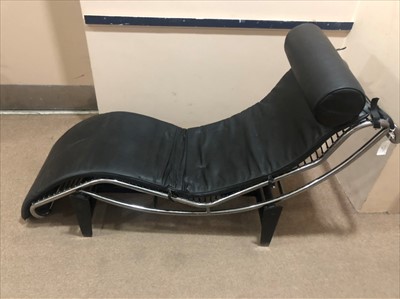 Lot 854 - A CHAISE LOUNGE DESIGNED BY LE CORBUSIER