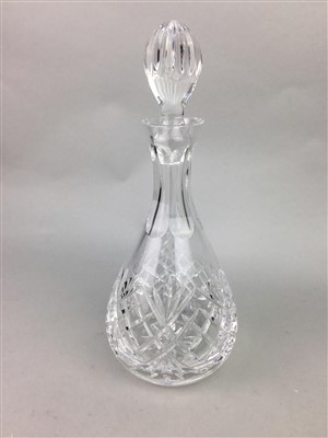Lot 58 - A CRYSTAL DECANTER AND OTHER CRYSTAL WARE