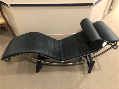 Lot 855 - A CHAISE LOUNGE DESIGNED BY LE CORBUSIER