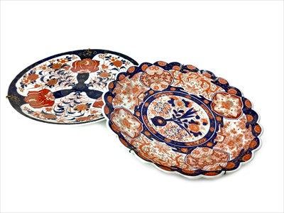 Lot 1106 - A LOT OF TWO JAPANESE IMARI PLAQUES