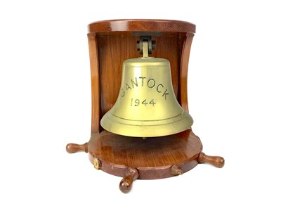 Lot 812 - A MID 20TH CENTURY BRASS SHIP'S BELL