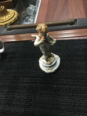 Lot 1224 - A LOT OF TWO LATE 19TH CENTURY MEISSEN FIGURES OF CHERUBS