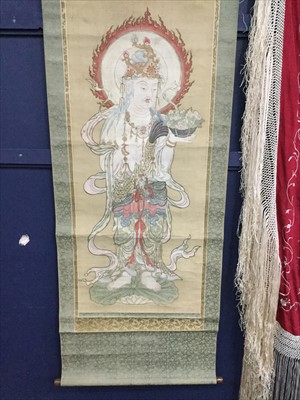 Lot 1108 - A CHINESE PAINTED SCROLL