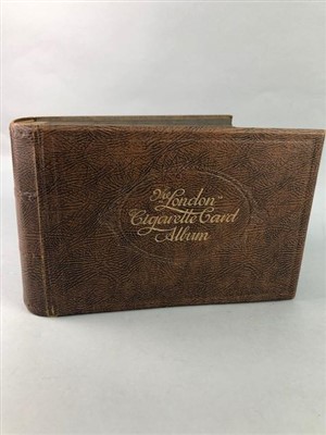 Lot 107 - A CIGARETTE CARD ALBUM WITH CARDS