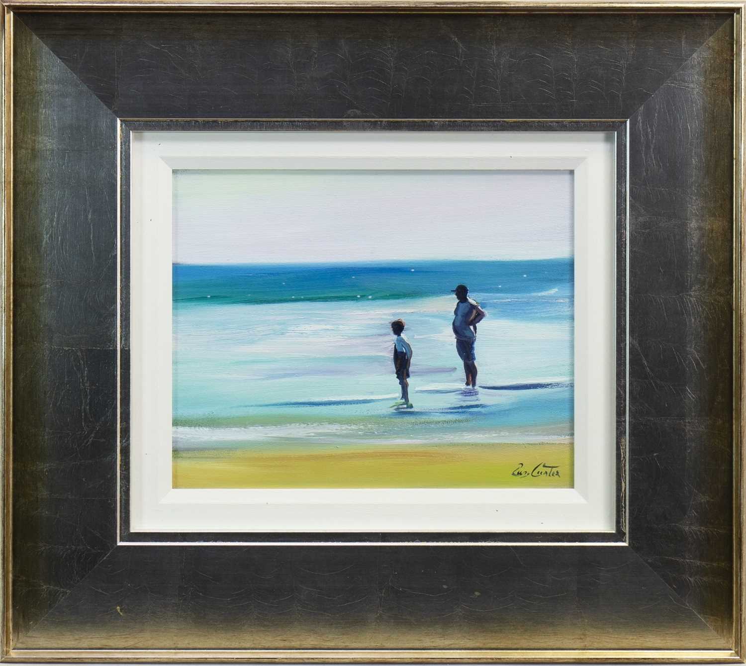 Lot 566 - PADDLING IN JUNE, AN OIL BY PAM CARTER