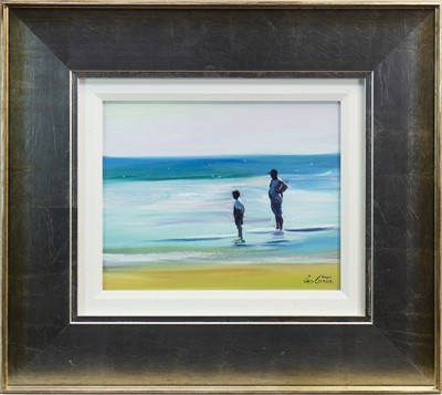 Lot 566 - PADDLING IN JUNE, AN OIL BY PAM CARTER