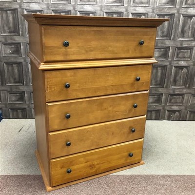 Lot 281 - A MODERN CHEST OF DRAWERS