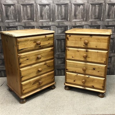 Lot 272 - TWO MODERN PINE CHEST OF DRAWERS