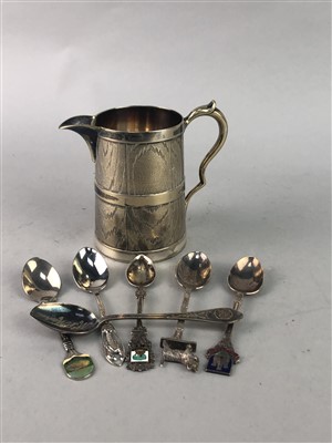 Lot 298 - A CRYSTAL DISH, SILVER PLATED ITEMS AND A BROOCH MODELLED AS A TURTLE