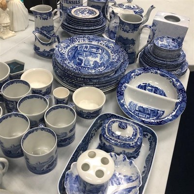 Lot 148 - A LARGE GROUP OF BLUE AND WHITE DINNER, TEA AND COFFEE CHINA