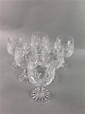 Lot 152 - A GROUP OF CUT GLASS DRINKING GLASSES
