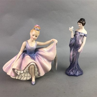 Lot 160 - A ROYAL DOULTON FIGURE OF 'DANCING YEARS' AND SEVEN OTHERS