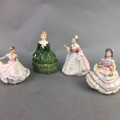 Lot 160 - A ROYAL DOULTON FIGURE OF 'DANCING YEARS' AND SEVEN OTHERS