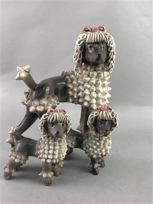 Lot 168 - A GROUP OF CERAMIC AND RESIN ANIMAL FIGURES