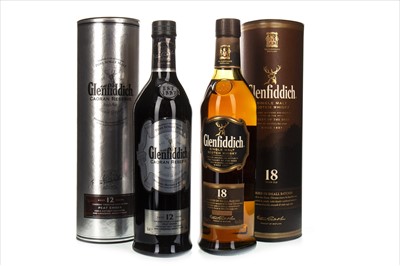 Lot 1018 - GLENFIDDICH CAORAN RESERVE AND 18 YEARS OLD
