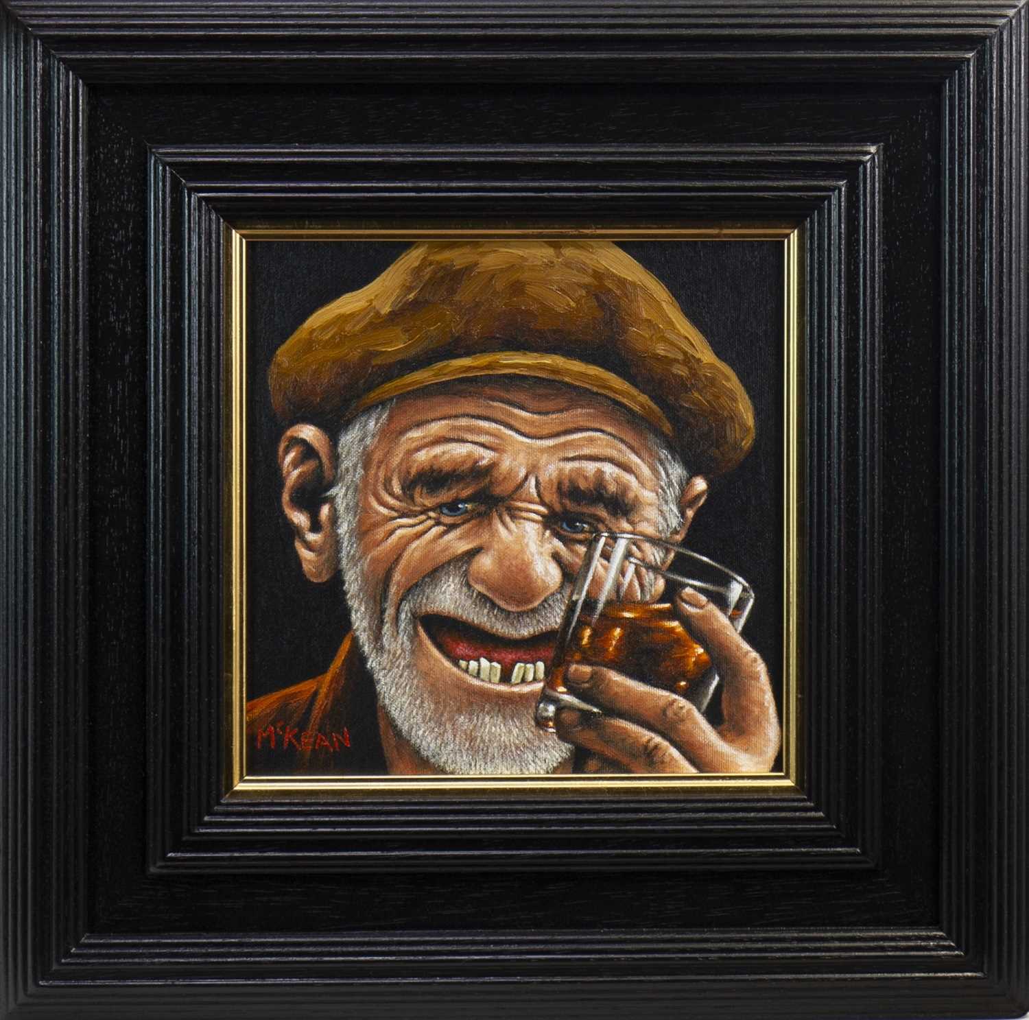 Lot 791 - PARTY ANIMAL, AN OIL BY GRAHAM MCKEAN