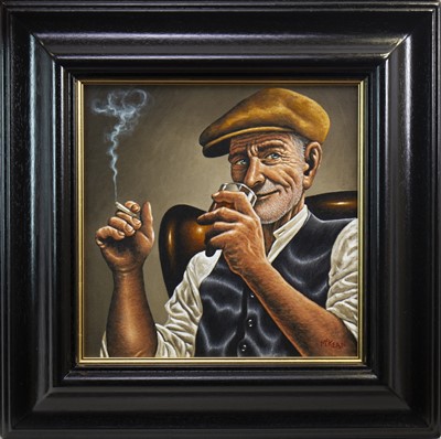 Lot 782 - HOMAGE TO GOOD MEN, AN OIL BY GRAHAM MCKEAN