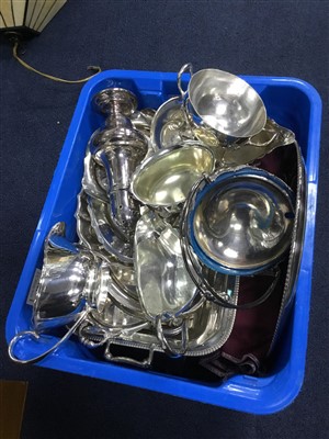 Lot 204 - A LOT OF SILVER PLATED WARE