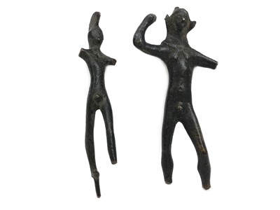 Lot 867 - A LOT OF TWO UMBRIAN BRONZE FIGURES
