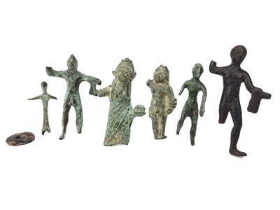 Lot 869 - A LOT OF CHIEFLY HELLENISTIC SMALL BRONZE FIGURES
