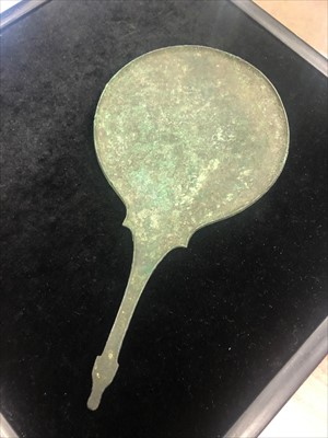 Lot 871 - A LOT OF TWO PRAENESTINE HAND MIRRORS