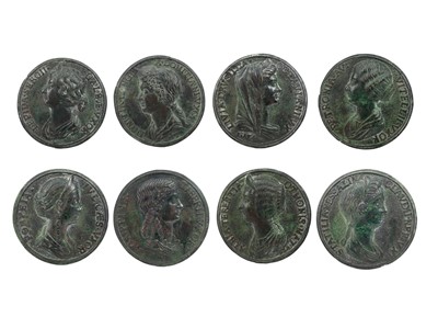 Lot 873 - A GROUP OF EIGHT CIRCULAR PLAQUETTES