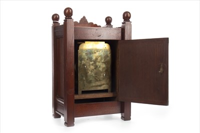 Lot 1114 - A VICTORIAN MANTEL CLOCK BY RUSSELLS OF LIVERPOOL