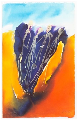 Lot 502 - FROM THE EARTH, A WATERCOLOUR BY JOHN TAYLOR