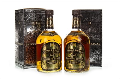 Lot 1408 - TWO BOTTLES OF CHIVAS REGAL 12 YEARS OLD
