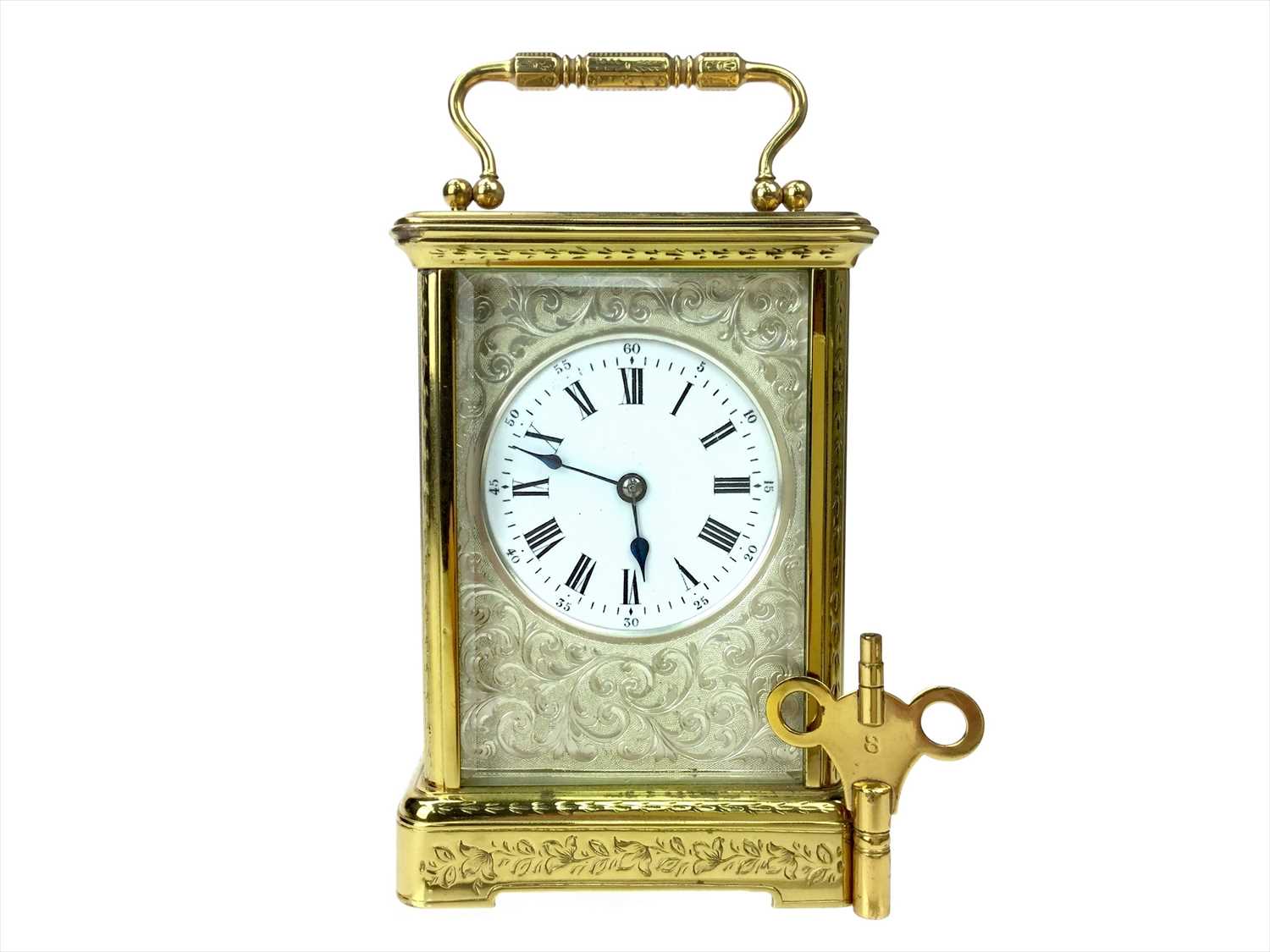 Lot 1115 - A LATE 19TH CENTURY FRENCH CARRIAGE CLOCK