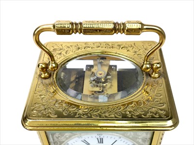 Lot 1115 - A LATE 19TH CENTURY FRENCH CARRIAGE CLOCK