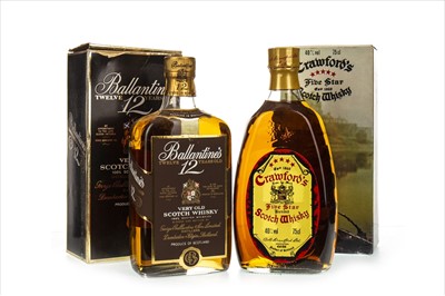 Lot 1414 - BALLANTINE'S 12 YEARS OLD AND CRAWFORD'S FIVE STAR