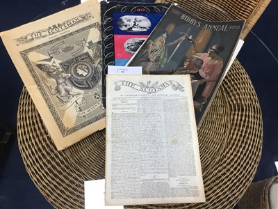 Lot 219 - A COPY OF 'THE SCOTSMAN' 1824 AND OTHER EPHEMERA